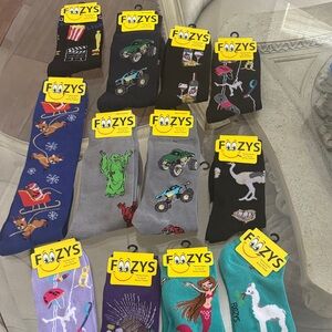 Foozys Men's Novelty Crew Socks - Assorted Colors